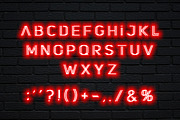 SUPER GLOW NEON LIGHT FONT, a Blackletter Font by Fourteen Letter (Thumbnail 6 of 10)