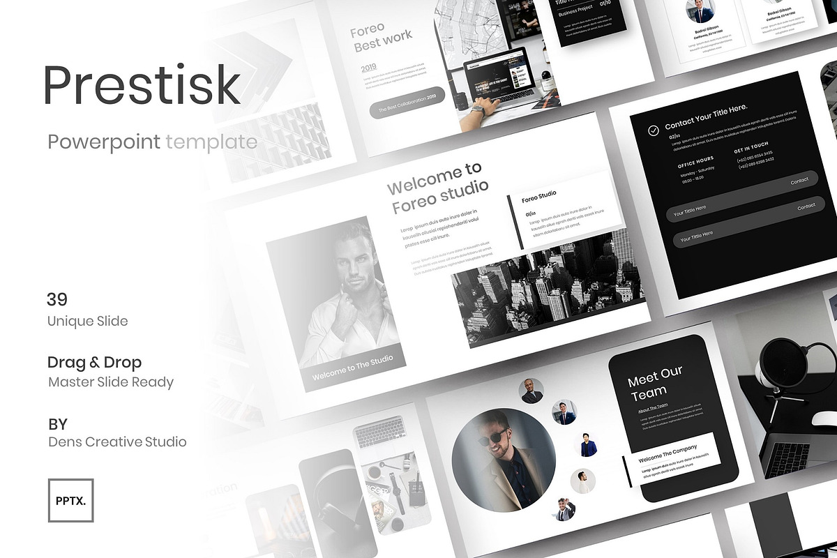 Foreo – Business PowerPoint Template, a Presentation Template by Dens Creative Studio (Photo 1 of 6)