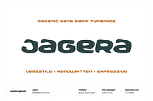 Jagera - Handwritten Typeface