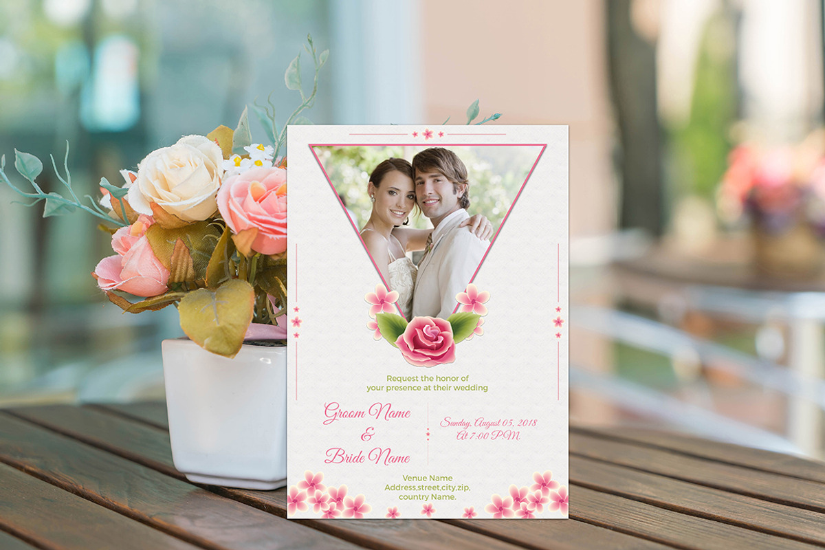 Wedding Invitation Card, an Invitation Template by Rimana_Templatehive (Photo 1 of 5)