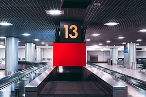 Airport baggage claim carousel 13, a Transportation Photo by SkyNext