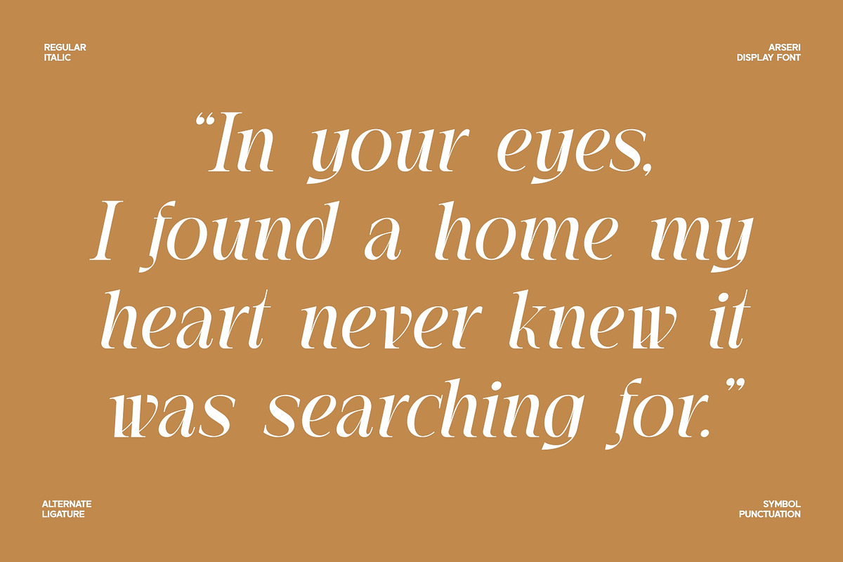Arseri – Elegant Serif Display Font, a Serif Font by Eotype Studio (Photo 4 of 9)