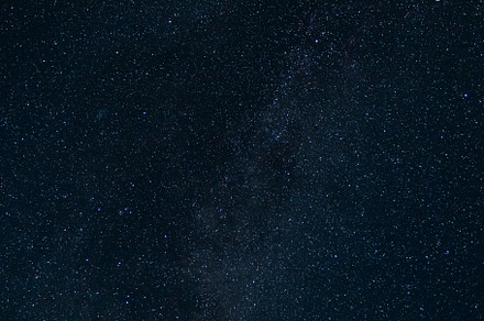 Night sky covered with many stars.