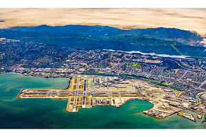 Aerial view of San Francisco, a Transportation Photo by Leonid Andronov