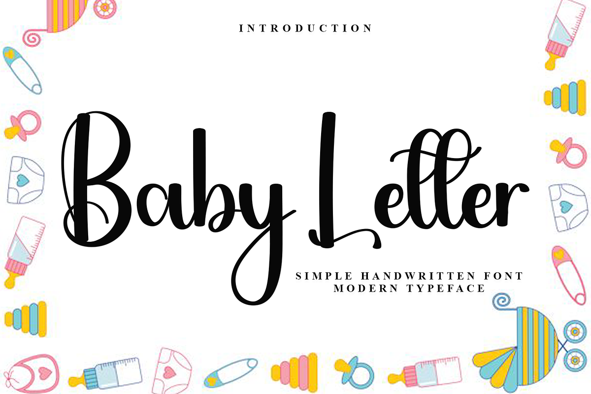 Baby Letter, a Handwritten Font by FreshTypeINK (Photo 1 of 8)
