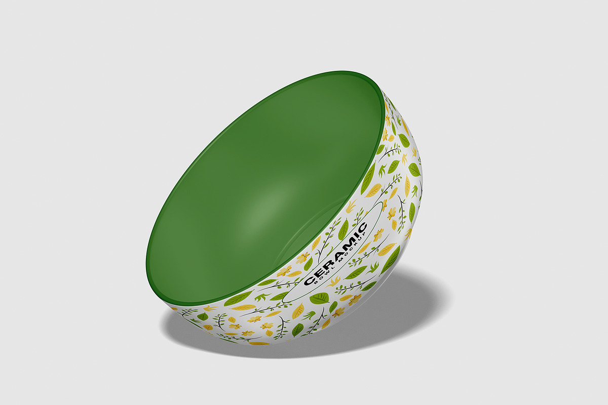 Round Ceramic Bowl Mockup, a Packaging Mockup by Permadi Creative (Photo 5 of 5)