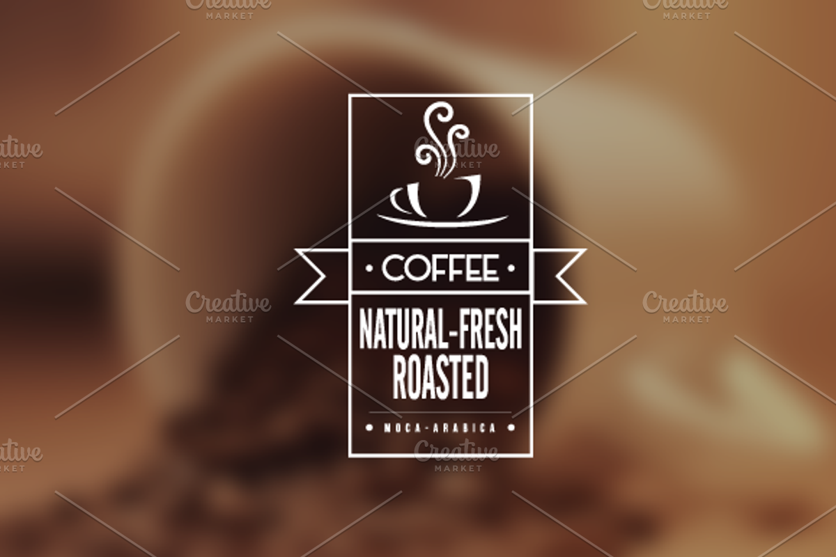Coffee Retro Badges, Labels & Logos, a Branding & Logo Template by LovePowerDesigns (Photo 5 of 5)