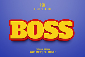 Boss 3d Text Effect