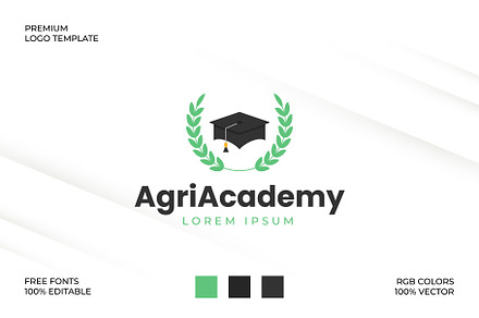 Agriculture Education Logo Template