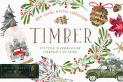 Timber Winter Truck Collection, a Graphic by PetiteMarket (Thumbnail 1 of 5)