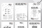 Brochure template with molecules, an Illustration by VectorShop (Thumbnail 1 of 4)