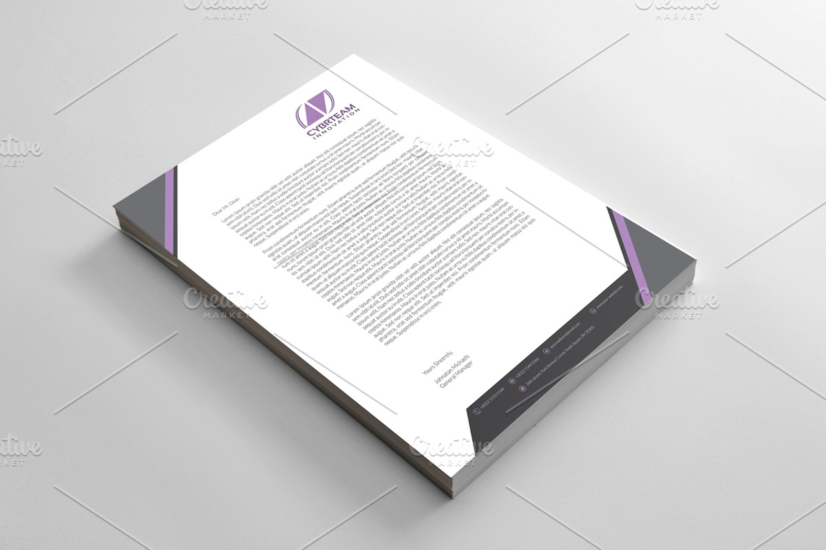 Corporate Letterhead, a Stationery Template by BettyDesign (Photo 3 of 7)