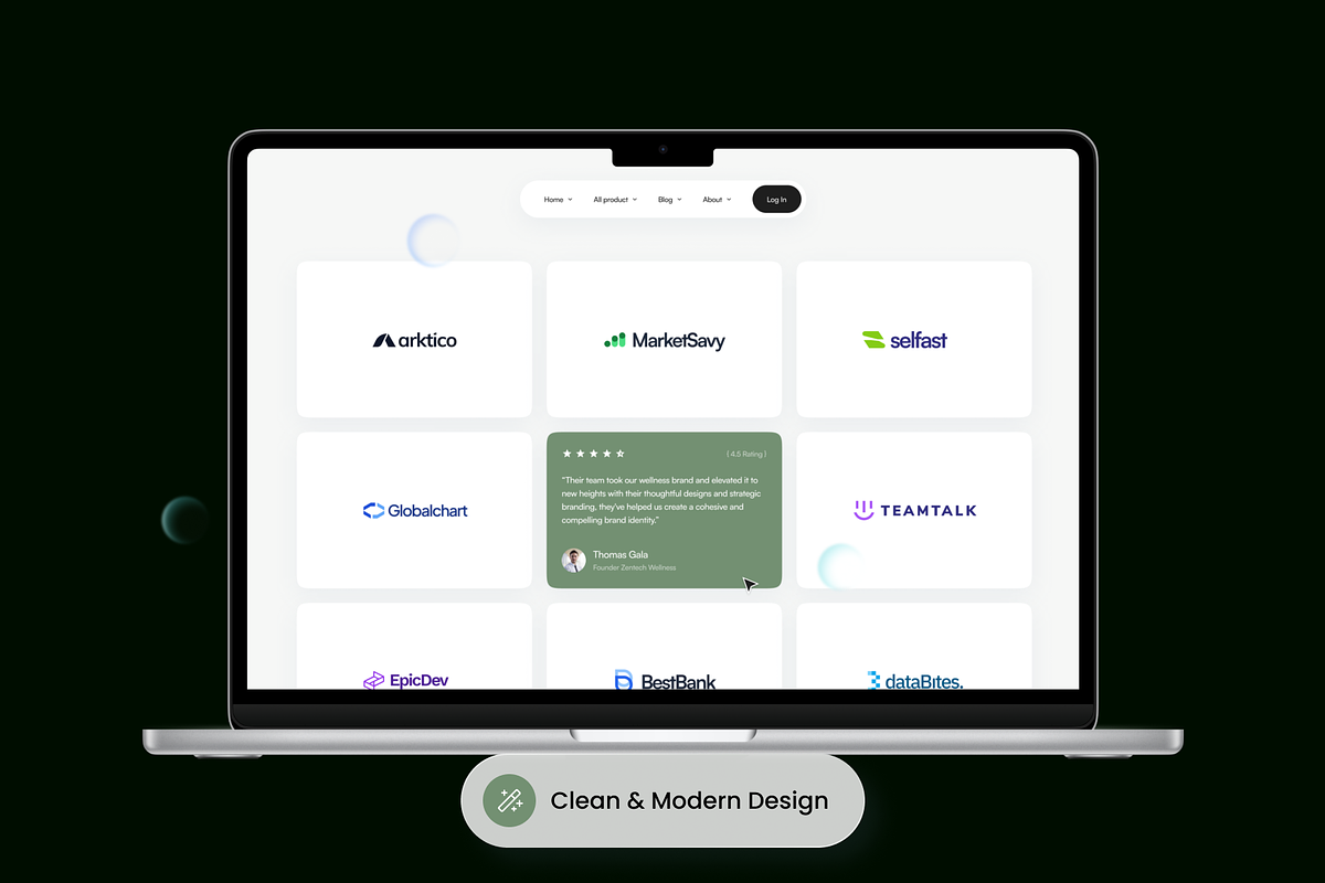 Testimonials - Section Website, a Websites & App Template by SLAB! Design (Photo 4 of 4)