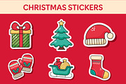 Merry Christmas Stickers Set, a Templates & Theme by studiogstock (Thumbnail 2 of 2)