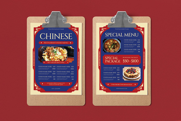 Chinese Restaurant Food Menu preview 5