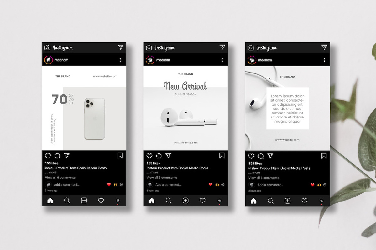 Social Media Template Post, a Social Media Template by Meenom Templates (Photo 4 of 7)
