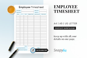 Employee Timesheet Printable