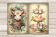 Pastel Easter Junk Journal Pages, a Seasonal Illustration by GlamArtZhanna (Thumbnail 9 of 9)