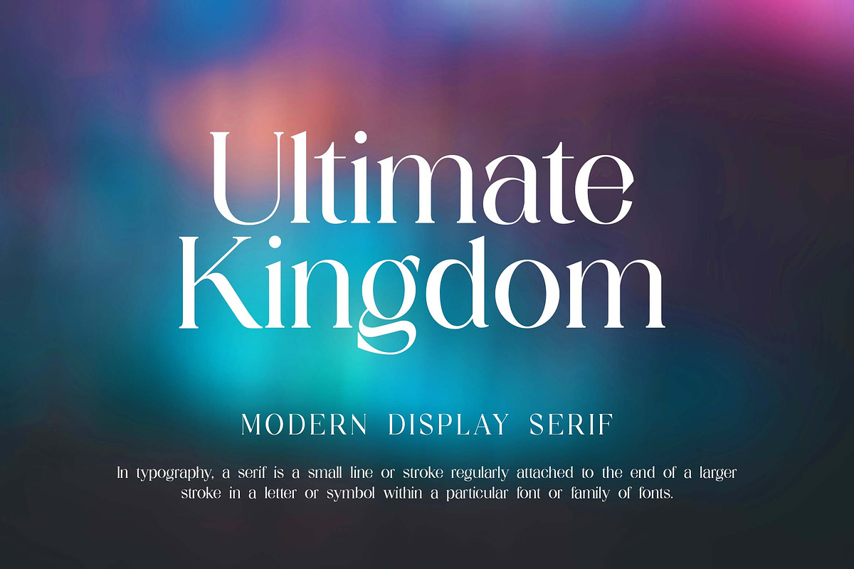 Ultimate Kingdom Display Serif Font, a Serif Font by UICreative (Photo 1 of 13)