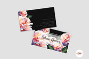 Floral Business Card Template, a Resume Template by Emaholic Template (Thumbnail 2 of 5)