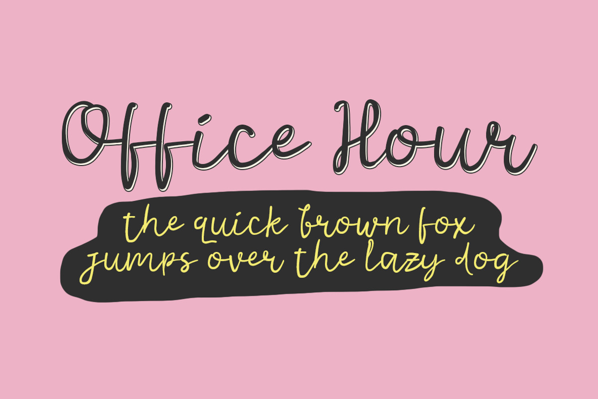 Nine to Five Fonts, a Sans Serif Font by giemons™ (Photo 8 of 8)