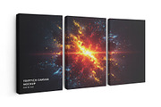 Triptych Canvas Mockup - Ratio 2x3, a Household Mockup by Mockups by Carlos Viloria (Thumbnail 3 of 6)