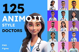 125 Animoji - Doctors, a Characters & Person 3D Model by Digital Blood