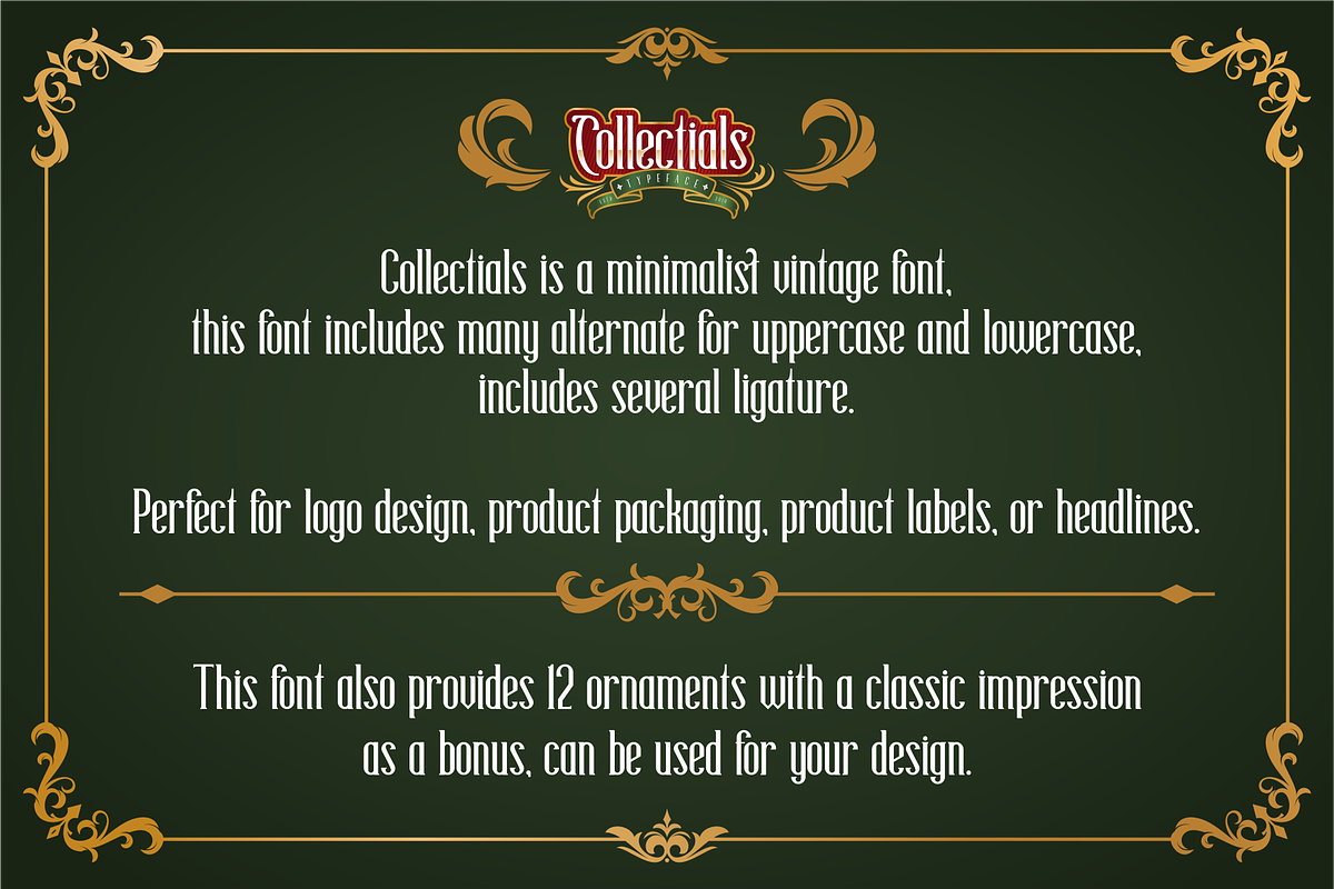 Collectials Classic Font preview 6