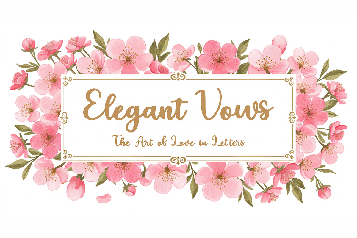 SK Elegant Vows, a Font by Salih Kizilkaya (Photo 1 of 3)