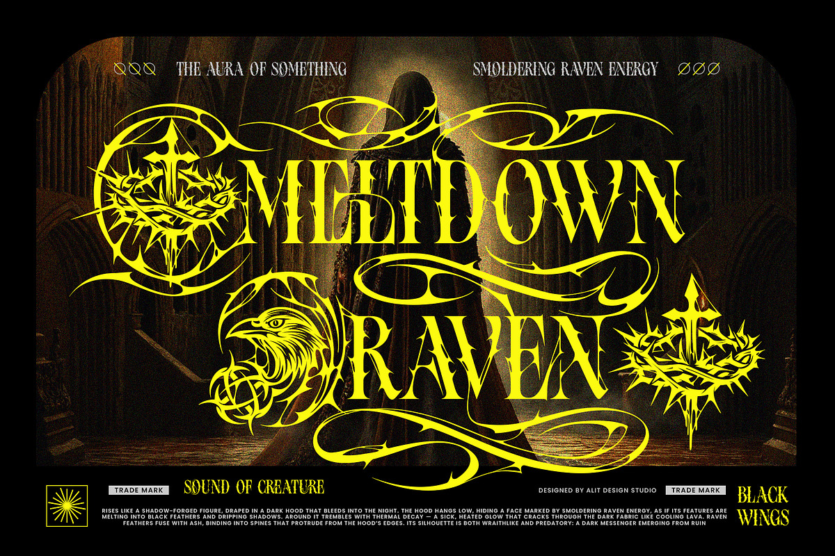 Melted Stigma Typeface, a Serif Font by alit design (Photo 3 of 20)