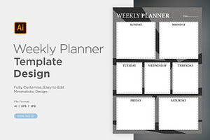 Weekly Planner Sheet Design-12