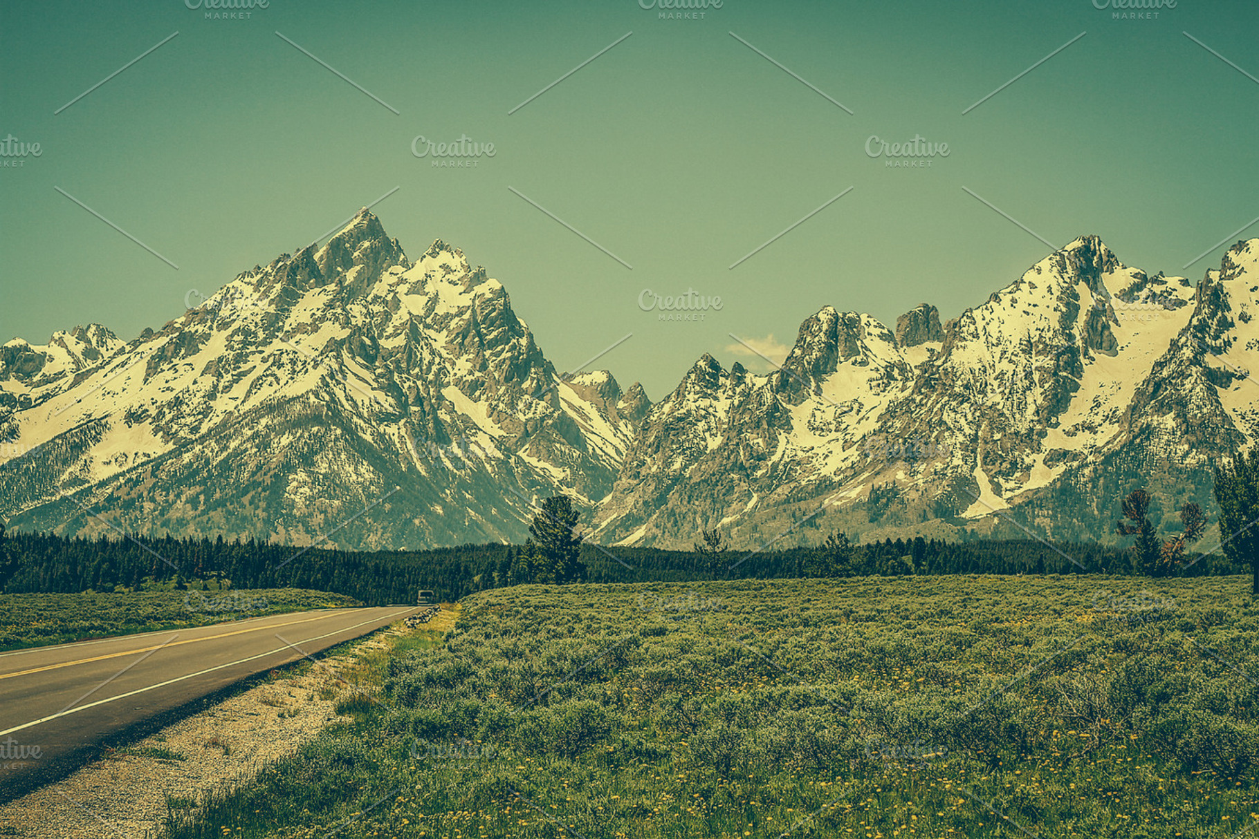 Grand Teton Mountains Containing Grand Teton National Park And Outdoors
