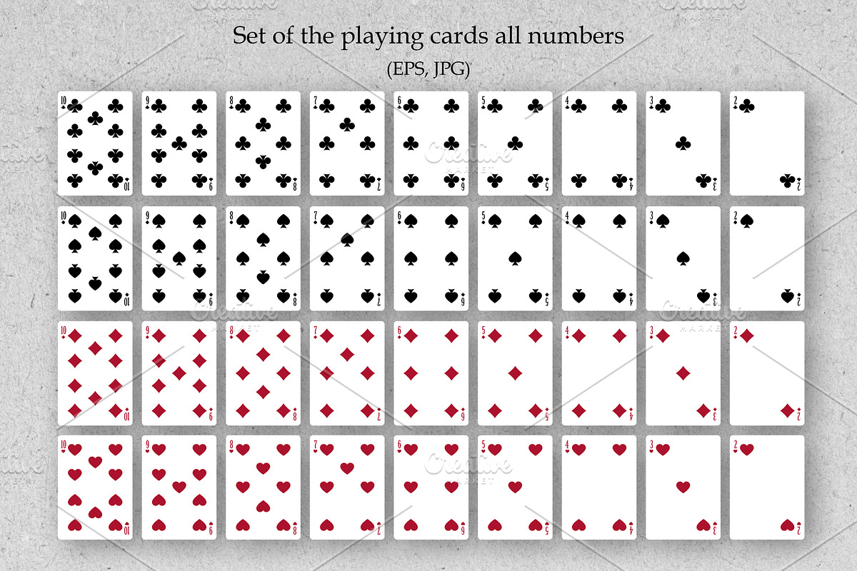 Minimalist Flat Playing Cards, an Object Illustration by Retro Graphic Box (Photo 6 of 6)