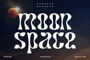 Moonspace Round Display Font