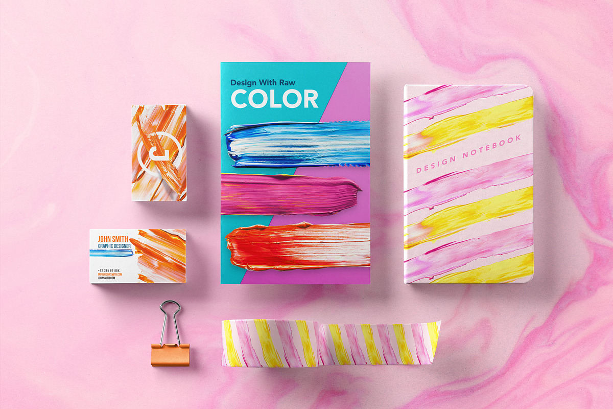 Let's Paint! Color Brush Strokes, an Object Graphic by Fox & Bear (Photo 5 of 7)