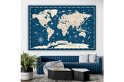 Kids World Map Vintage Vector, a Graphic by PorcuPen Works (Thumbnail 6 of 7)