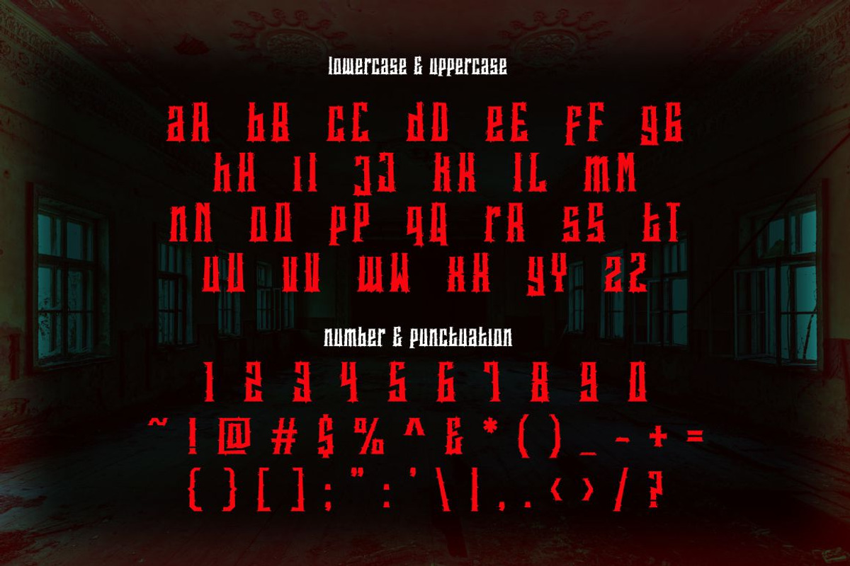 Spookies Identity - Horror Font, a Blackletter Font by PutraCetol Studio (Photo 6 of 11)