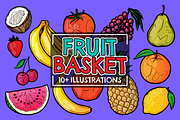 Vector Fruit Basket Pack, a Food Illustration by Vectory by BSC (Thumbnail 1 of 3)