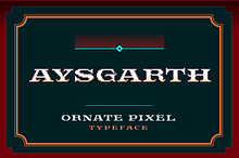 Aysgarth Ornate Pixel Font
