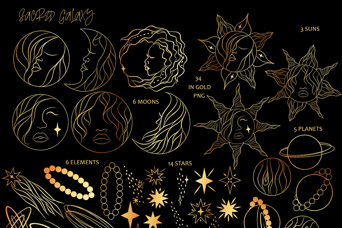 CELESTIAL WOMAN Tarot Sun Moon Star, an Illustration by ArtOLB (Photo 8 of 15)