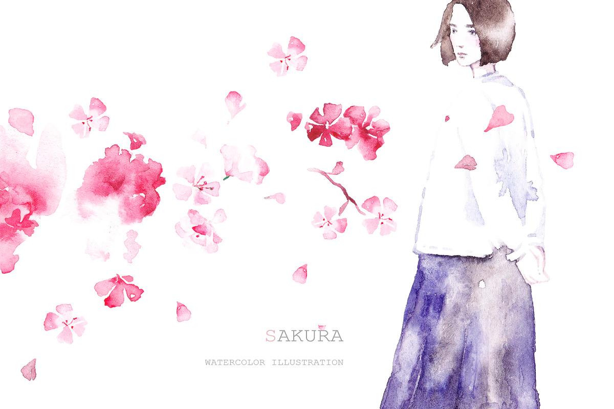 Sakura, a Decorative Illustration by Knysh Ksenya (Photo 6 of 8)