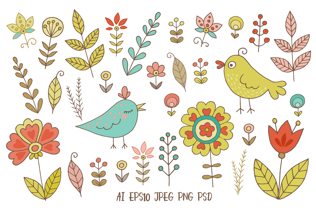 Cute Doodle set, an Object Graphic by Maya Ivart (Photo 2 of 6)