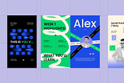 Ecourse Instagram Template Pack, a Social Media Template by fakhroo (Thumbnail 2 of 4)