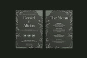 Leafy Suite Wedding Invitation, an Invitation Template by iDoodle Studio (Thumbnail 1 of 4)