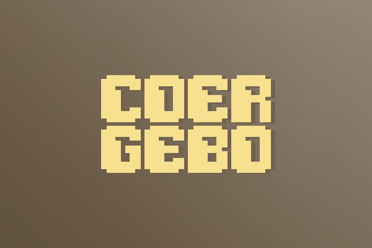 Gacroer - Modern Pixels Typeface, a Sans Serif Font by garismantra (Photo 2 of 4)