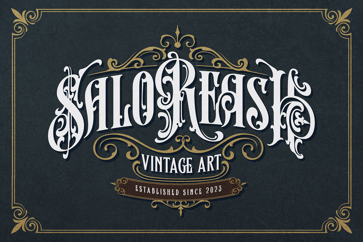 Master Rumble Victorian Typeface, a Blackletter Font by alit design (Photo 5 of 25)