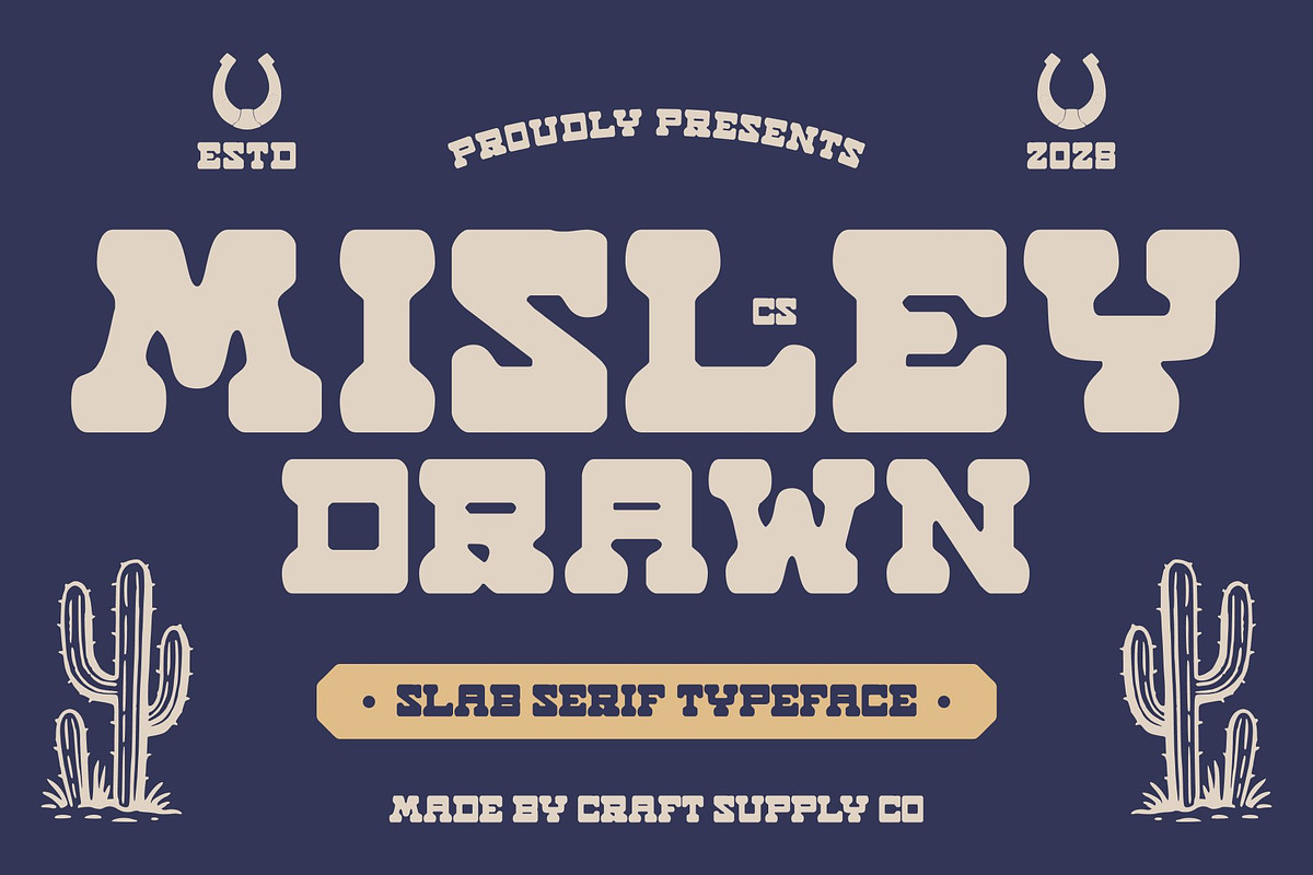 CS Misley Drawn, a Slab Serif Font by Craft Supply Co. (Photo 1 of 8)