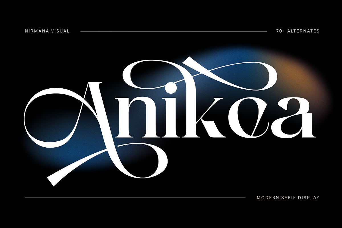 Anikea - Luxury Branding Logo Font, a Serif Font by Nirmana Visual (Photo 1 of 11)