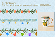 Winter Spirit Watercolor Set, a Seasonal Illustration by Aurella Art (Thumbnail 13 of 14)
