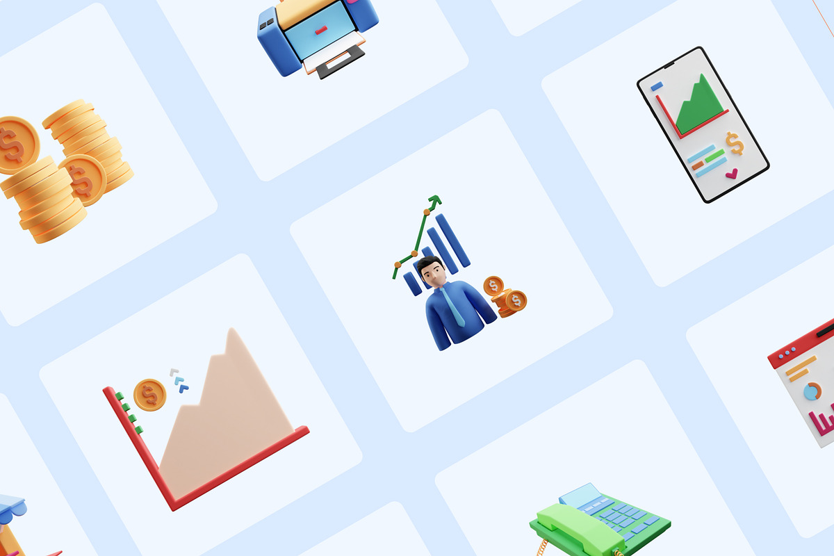 UltaBizz–Ultimate Business 3D icon, an Object 3D Model by Iqonic Design (Photo 4 of 6)